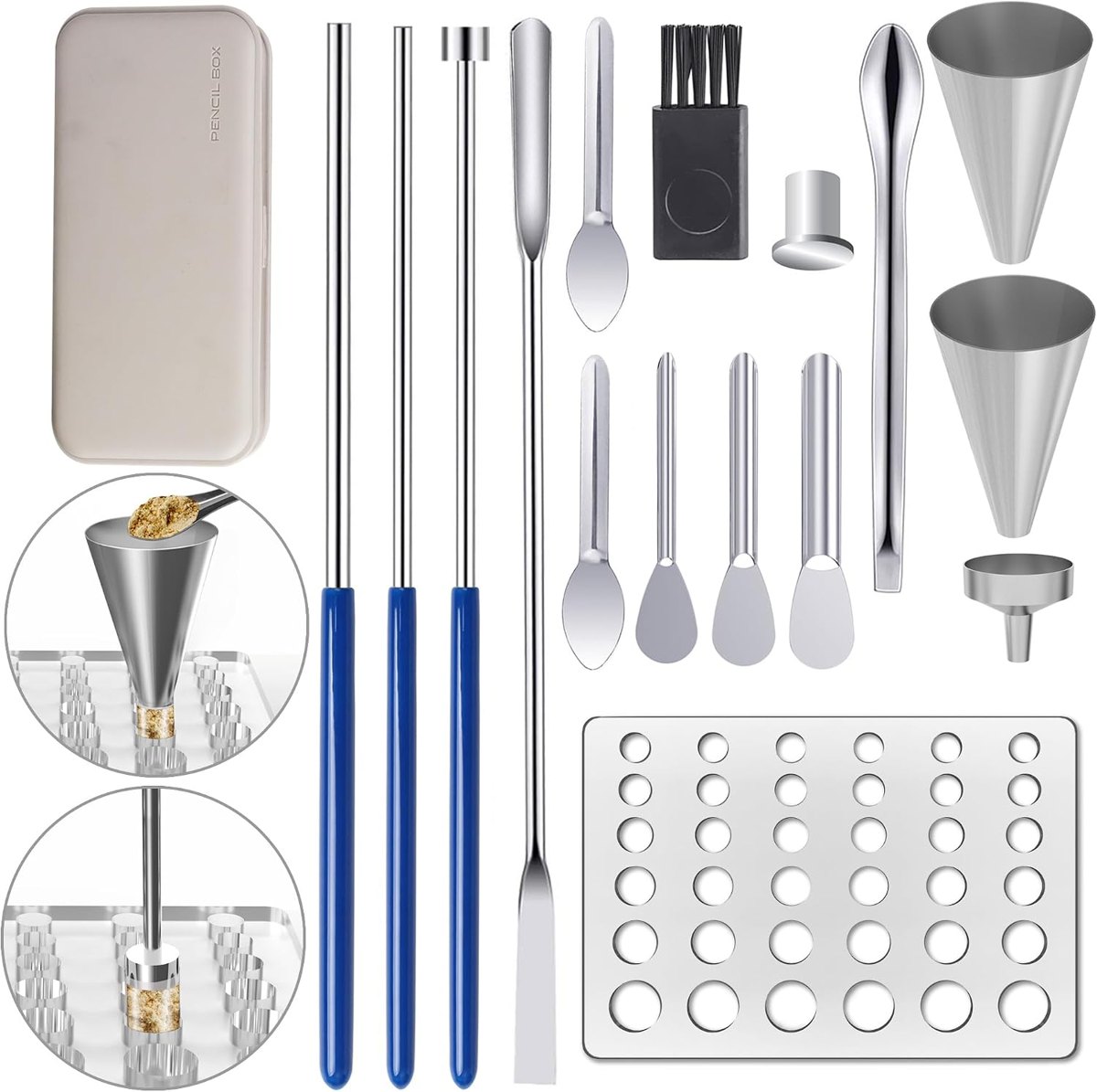 Foosi Capsule Filling Tray Kit, 16 Pieces